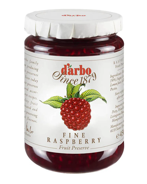 D'arbo Raspberry Fruit Spread 454g