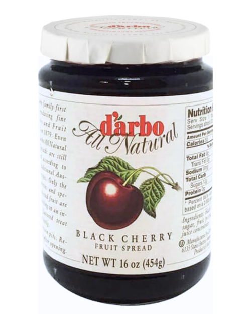 D'arbo Black Cherry Fruit Spread 450g