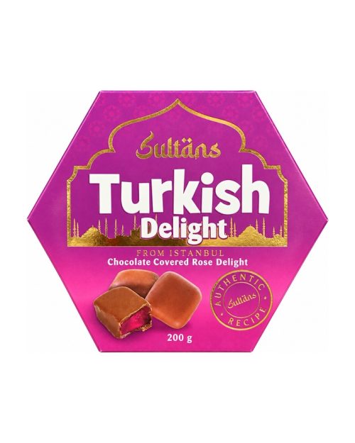 Sultans Milk Chocolate Covered Rose Turkish Delight 200g